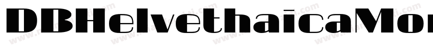DBHelvethaicaMonX 8字体转换